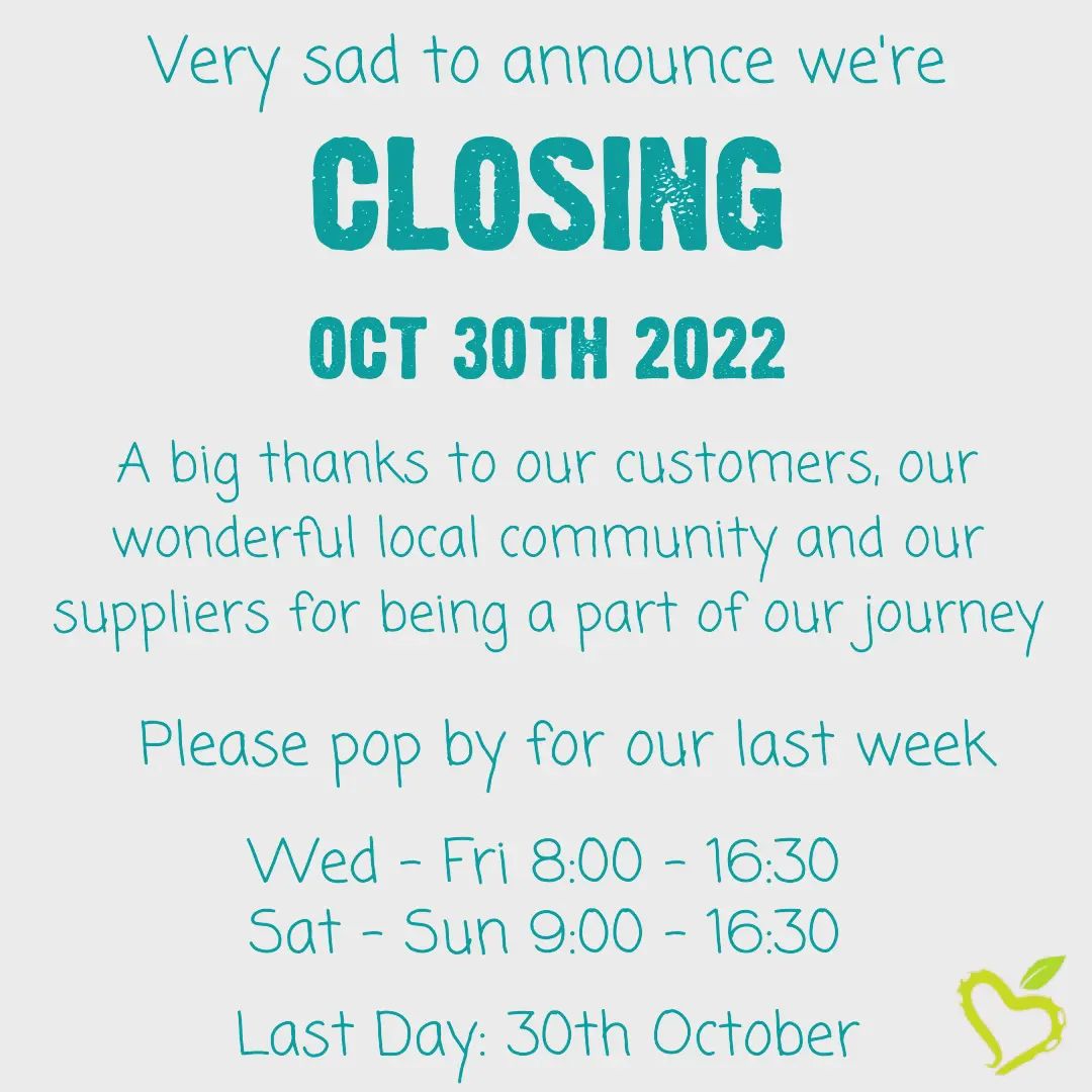 We hope to see you before we go, thank you for all your kind words and support 💚